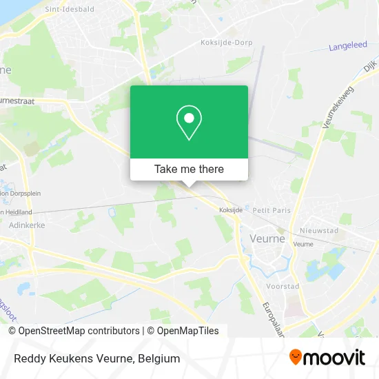 Reddy Keukens Veurne map