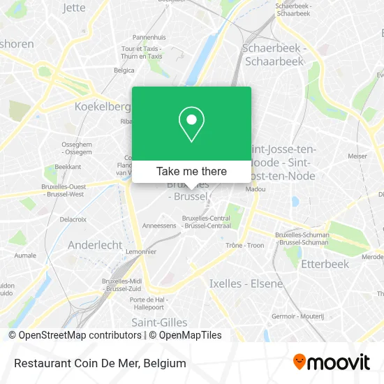 Restaurant Coin De Mer map