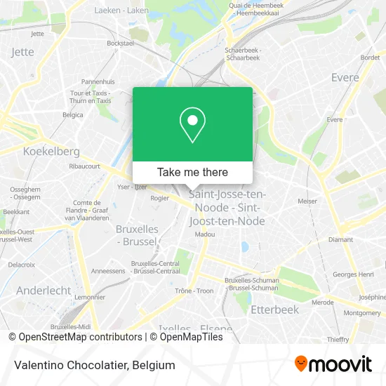 Valentino Chocolatier map