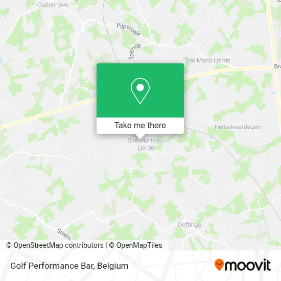 Golf Performance Bar map
