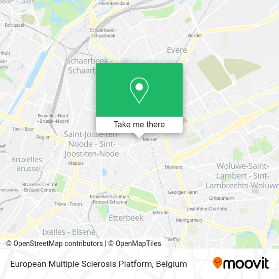 European Multiple Sclerosis Platform map