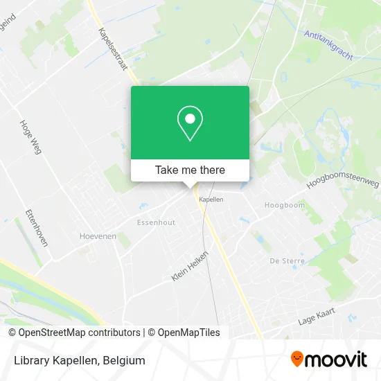 Library Kapellen map