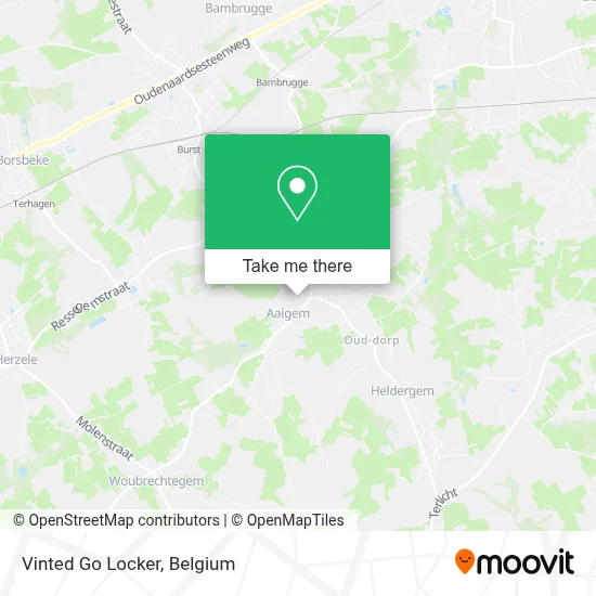 Vinted Go Locker map