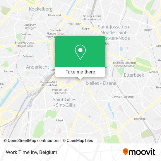 Work Time Inv map