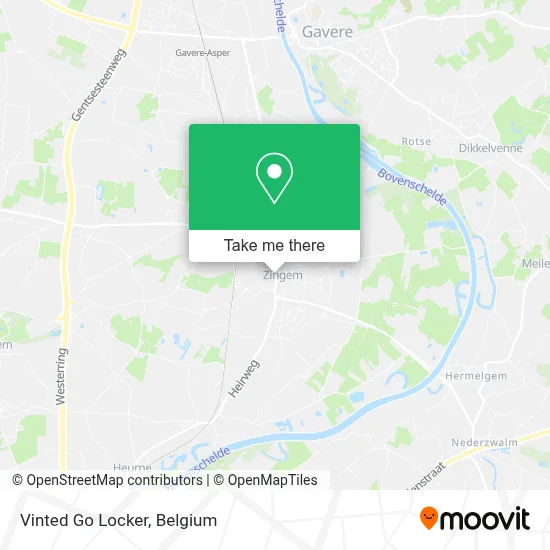 Vinted Go Locker map