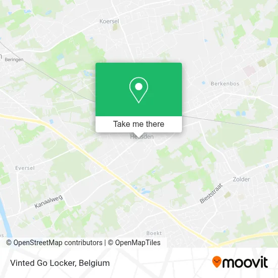 Vinted Go Locker map