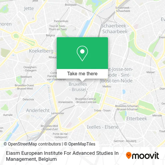 Eiasm European Institute For Advanced Studies In Management map
