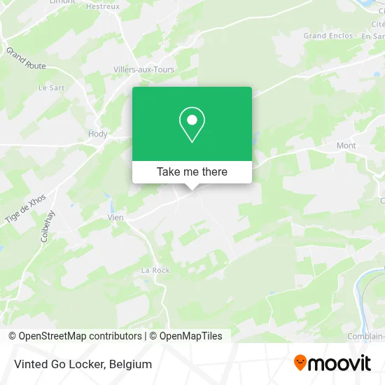 Vinted Go Locker map