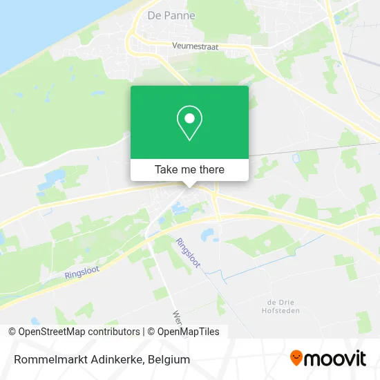 Rommelmarkt Adinkerke plan
