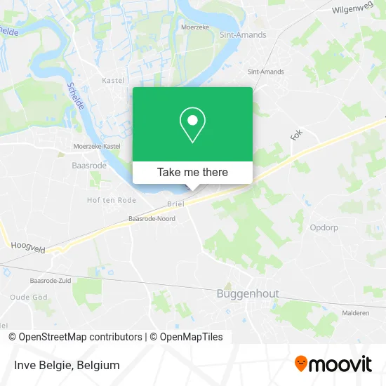 Inve Belgie map