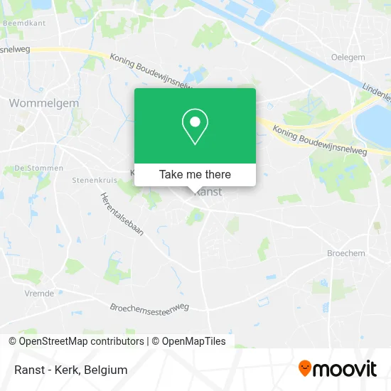 Ranst - Kerk map