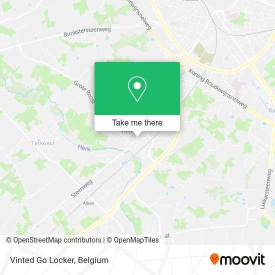 Vinted Go Locker map