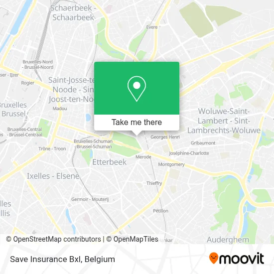 Save Insurance Bxl map