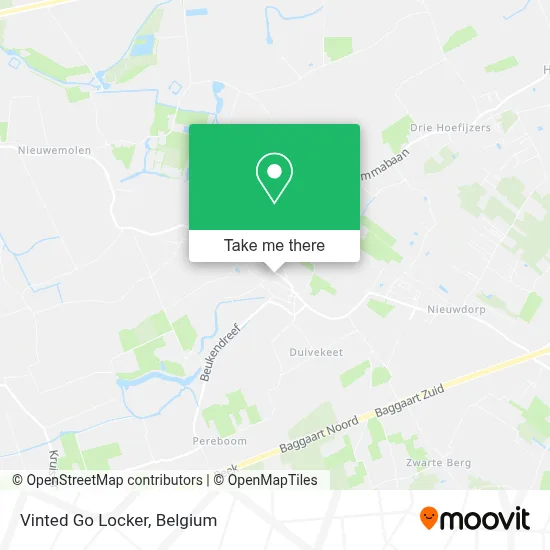 Vinted Go Locker map