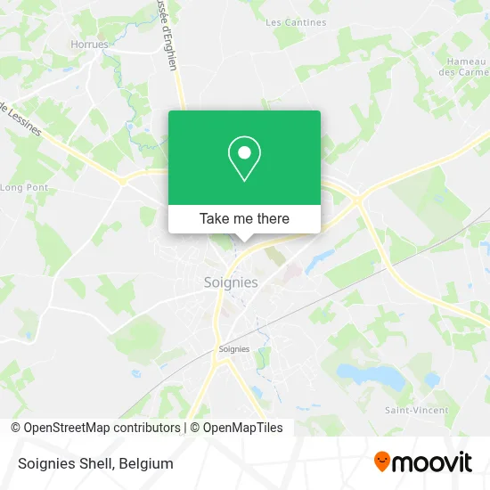 Soignies Shell map