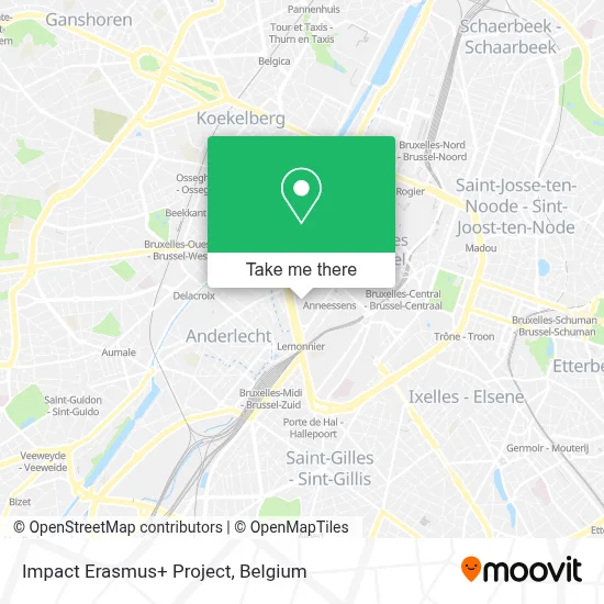 Impact Erasmus+ Project map