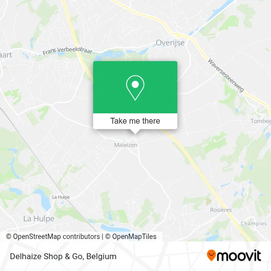 Delhaize Shop & Go map