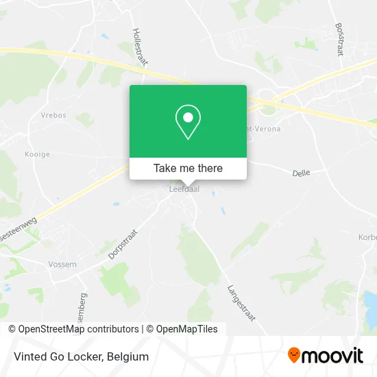 Vinted Go Locker map