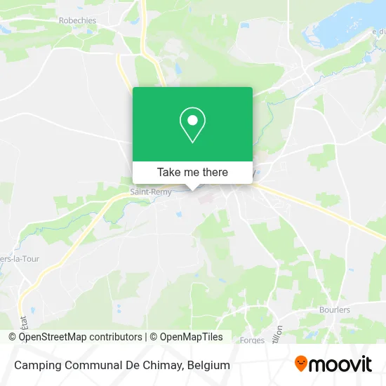 Camping Communal De Chimay map