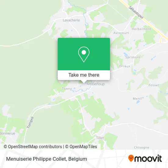 Menuiserie Philippe Collet map