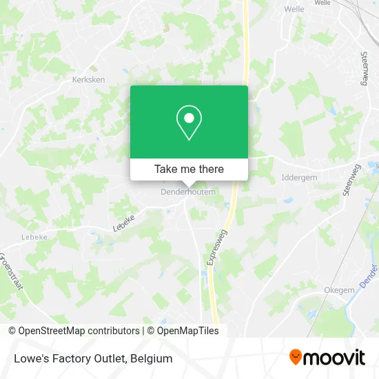 Lowe's Factory Outlet map