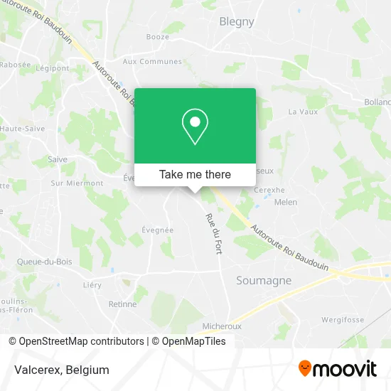 Valcerex map
