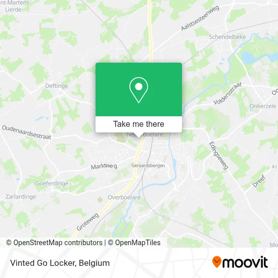 Vinted Go Locker map