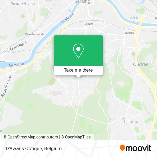D'Awans Optique map