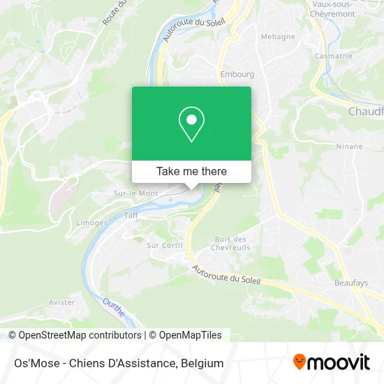 Os'Mose - Chiens D'Assistance map