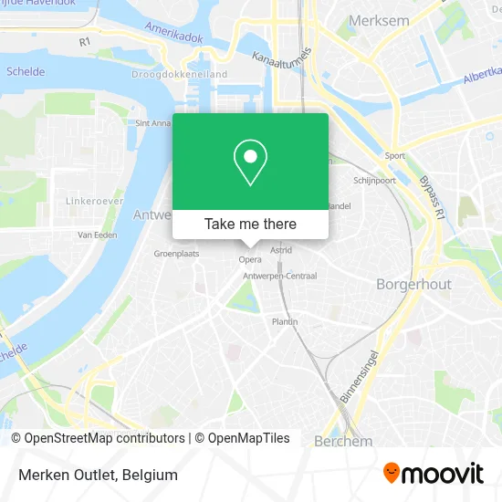 Merken Outlet map