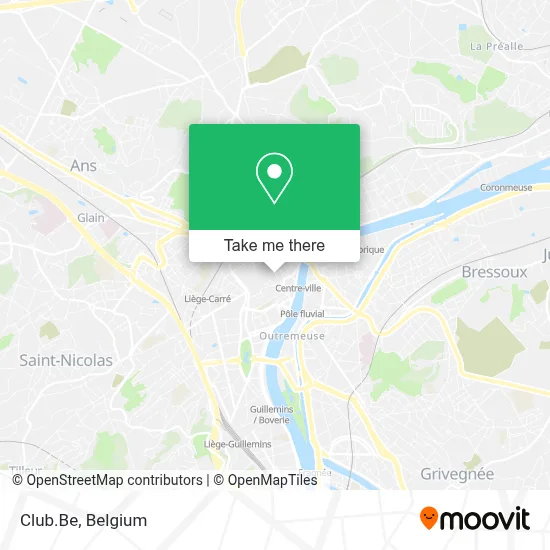 Club.Be map