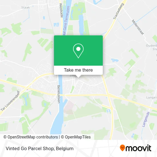 Vinted Go Parcel Shop map