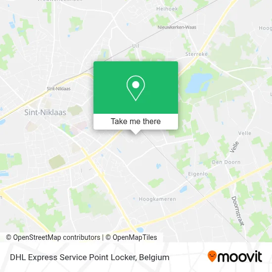 DHL Express Service Point Locker map