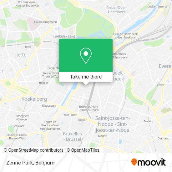 Zenne Park map