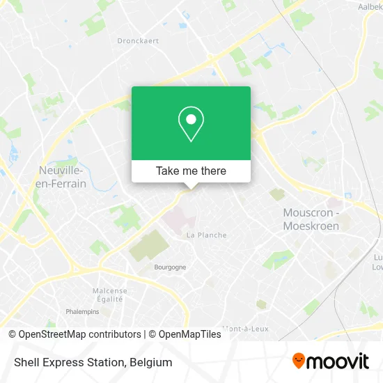 Shell Express Station map