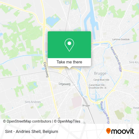 Sint - Andries Shell map