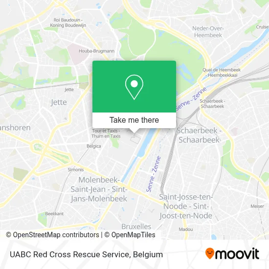 UABC Red Cross Rescue Service map
