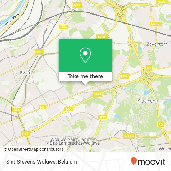 Sint-Stevens-Woluwe map