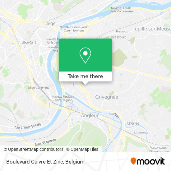 Boulevard Cuivre Et Zinc map
