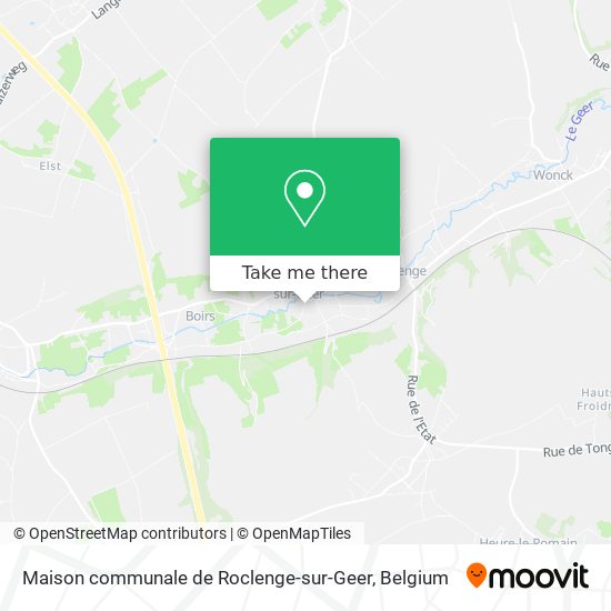 Maison communale de Roclenge-sur-Geer map
