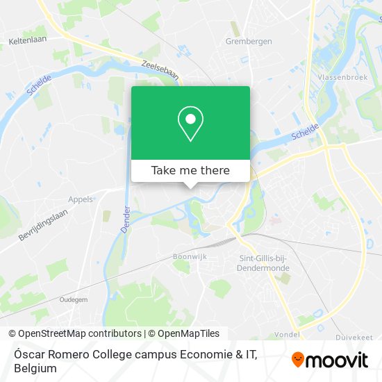 Óscar Romero College campus Economie & IT map