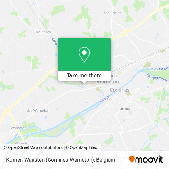 Komen-Waasten (Comines-Warneton) map