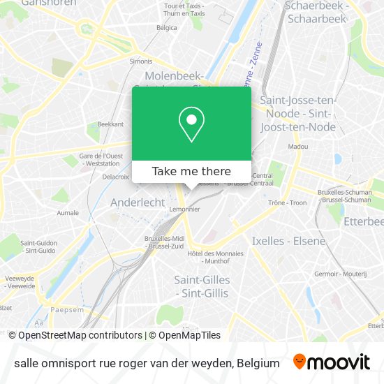 salle omnisport rue roger van der weyden map