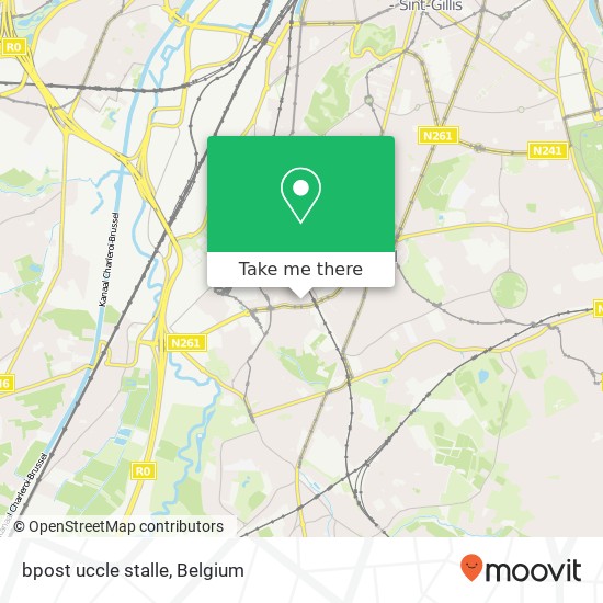 bpost uccle stalle map