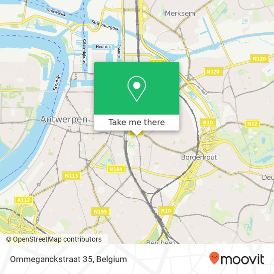 Ommeganckstraat 35 map