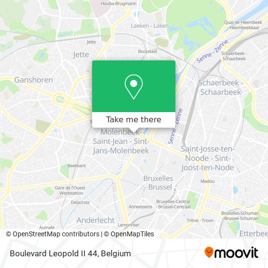 Boulevard Leopold II 44 map