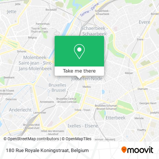 180 Rue Royale Koningstraat map