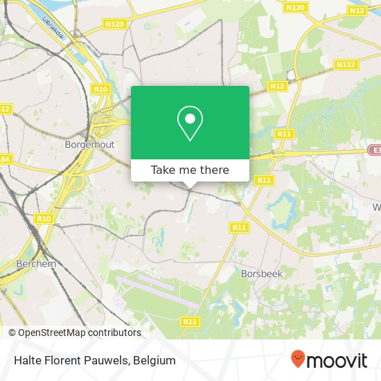 Halte Florent Pauwels map