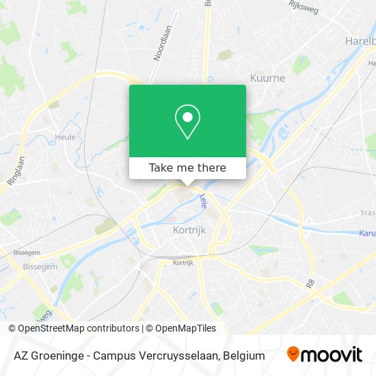 AZ Groeninge - Campus Vercruysselaan map