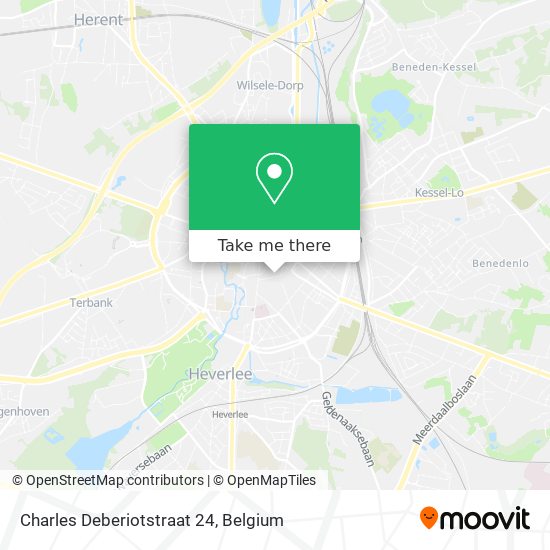 Charles Deberiotstraat 24 map